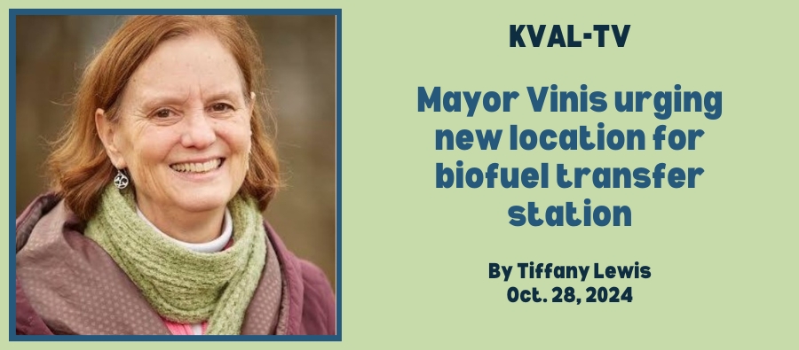 Mayor Vinis urging new location for biofuel transfer station